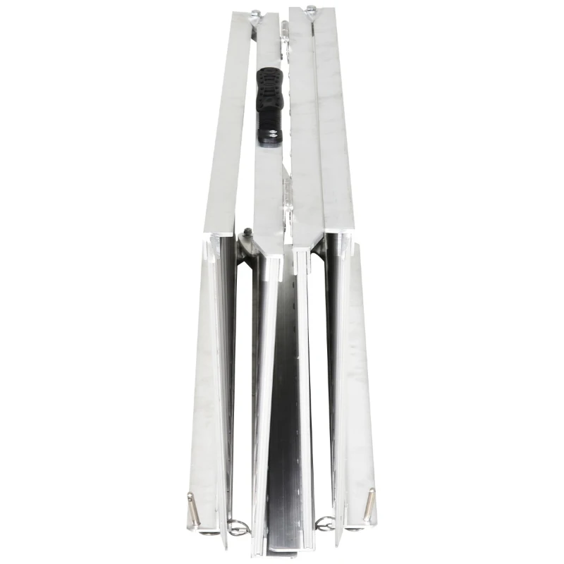 HomCom 6' Portable Folding Suitcase Type Mobility Ramps Skidproof Wheelchair Threshold Ramp