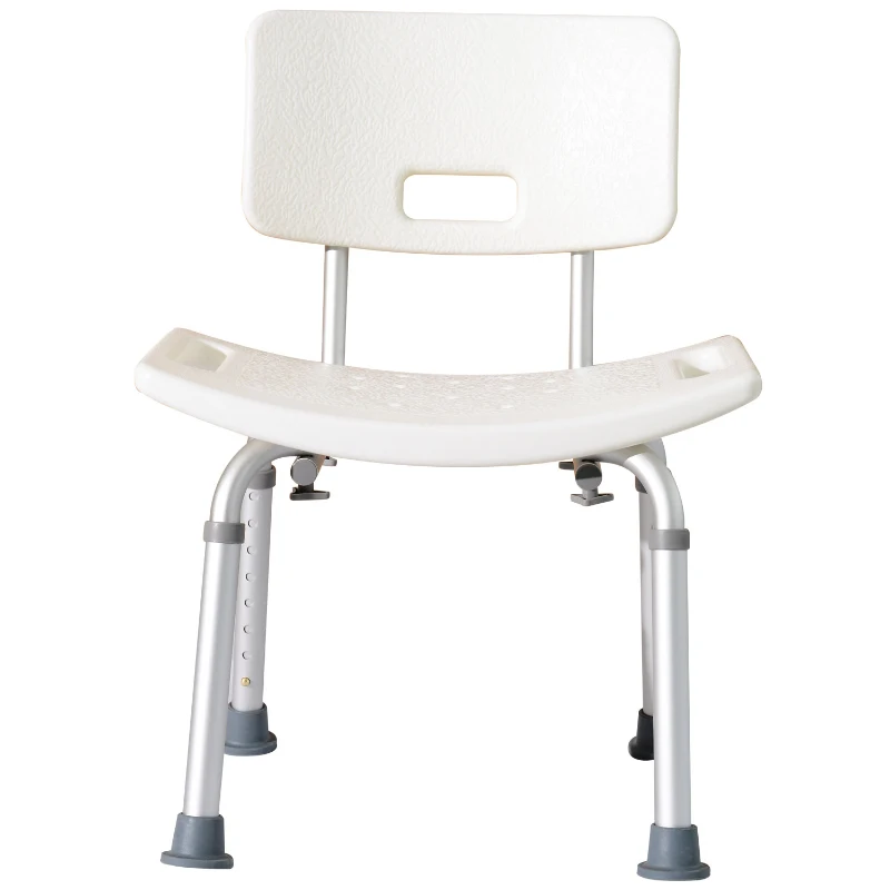 HomCom Adjustable Medical Shower Bench - White