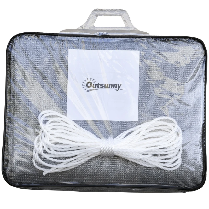 Outsunny Sun Shade Sail Triangle /Rectangle/ Square Outdoor Patio Canopy  Shelter - Gray