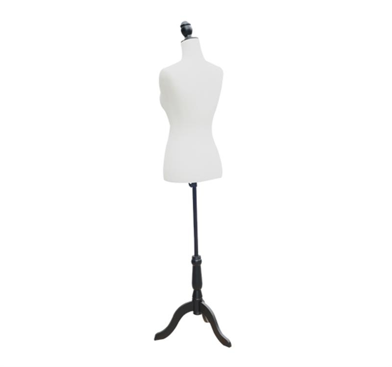HomCom 36" 27" 36" Fashion Mannequin Female Dress Form w/ Base - White Form