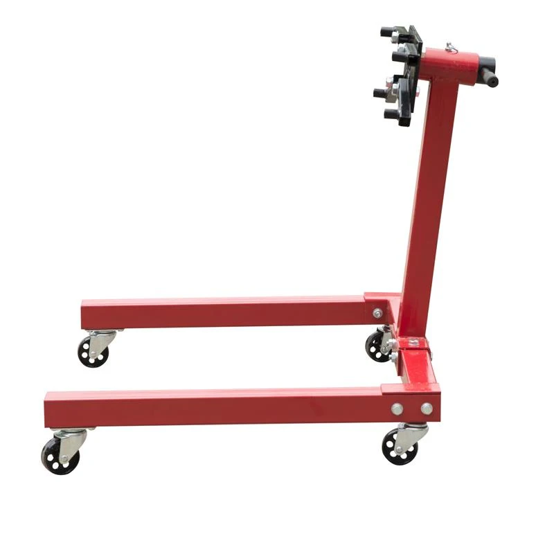 HomCom 1250 lb Engine Stand w/ Rotating Head - Red