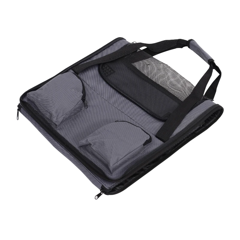 Pawhut 15” Pet Travel Carrier for Cats & Dogs – Gray