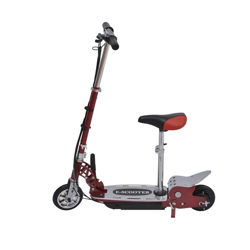 Qaba Electric 120W Kids Motorized Riding Scooter with Seat - Red