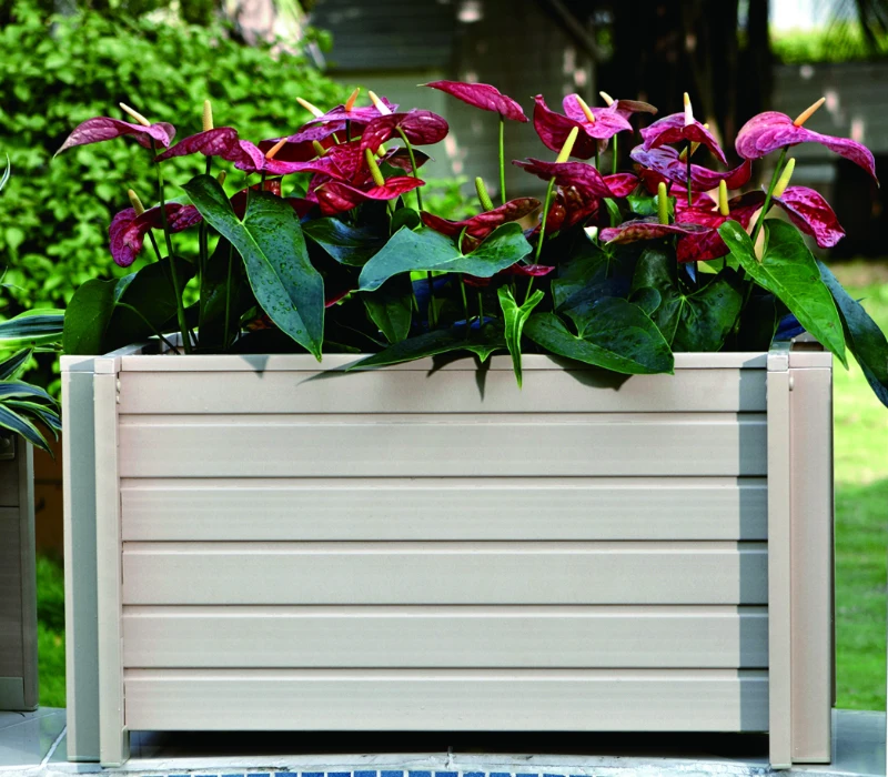 New Age Garden 30" Rectangular Garden-Flower Planter