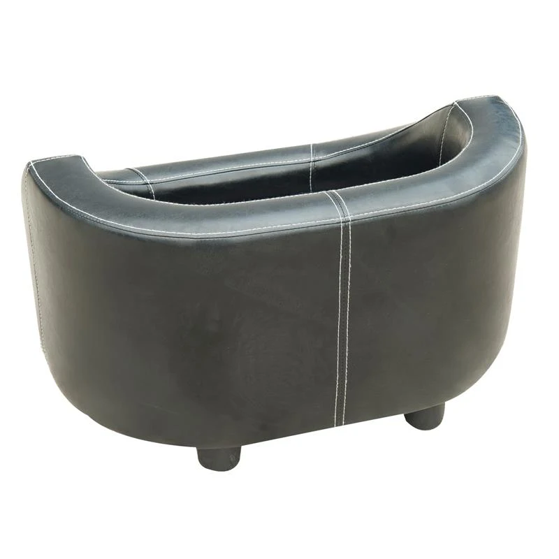 Pawhut Deluxe PU Leather Pet / Dog Sofa Bed - Black
