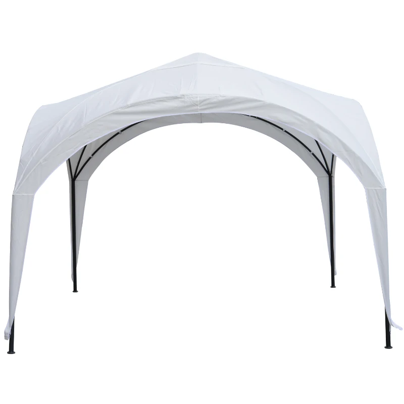 Outsunny 10’ x 10’ Outdoor Portable Dome Canopy Tent Sunshade Cover - White