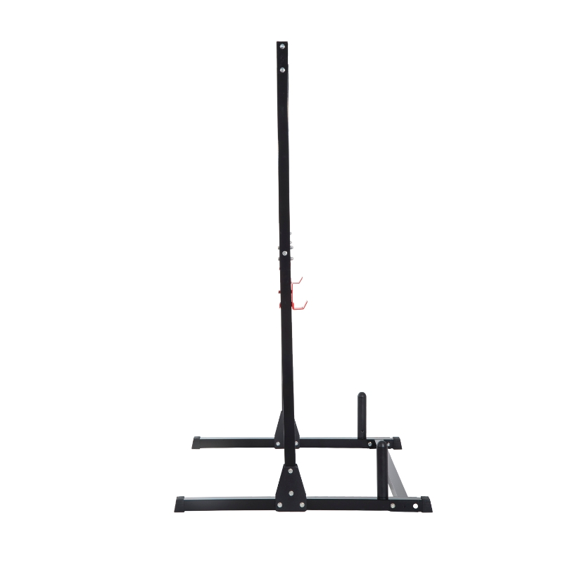 Soozier Adjustable Upper Body Strength Training Power Rack Exercise Stand - Black