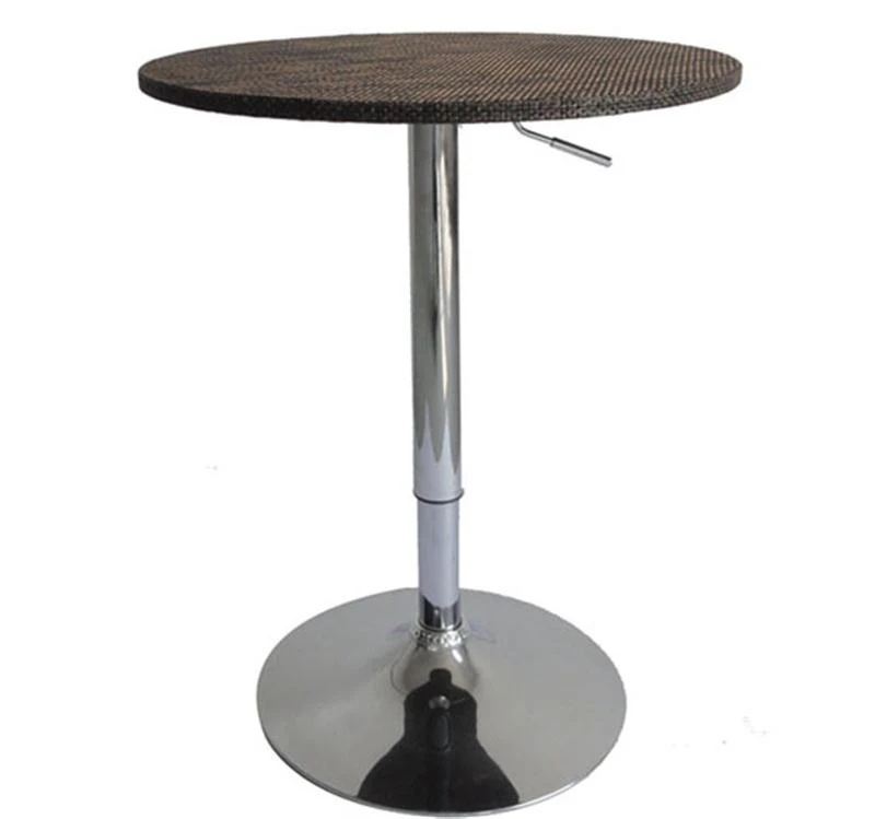 HomCom 26" Modern Adjustable Bar Table Stand - Rattan Wicker