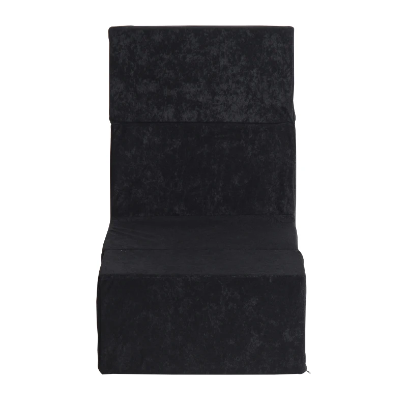 HomCom Fold Down Chair Flip Out Chair - Black