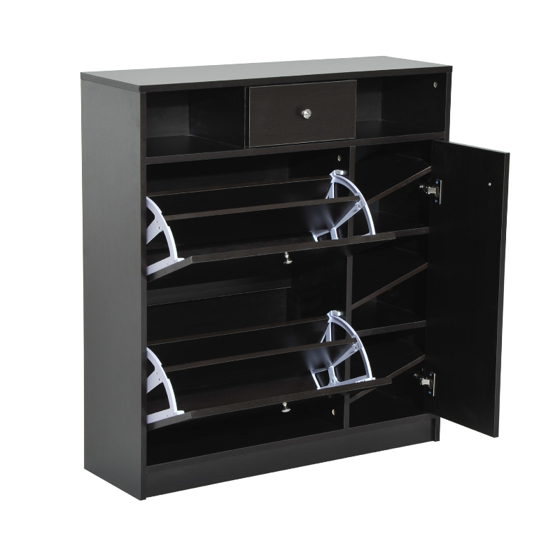 Shoe Pull Out Door & Drawer Organizer Closet Dark