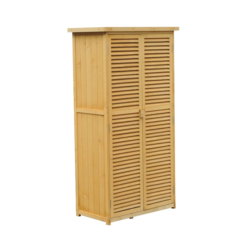 Outsunny Wooden Outdoor Garden Storage