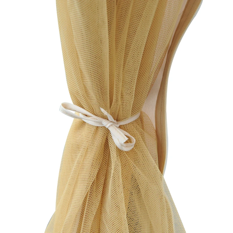 Outsunny 10x10 Outdoor Gazebo Canopy with Mesh Netting, Beige - Elegant Metal Patio Shelter for Garden & Backyard