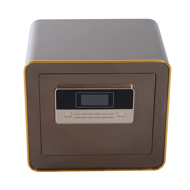 HomCom 16” x 12” x 14” LCD Digital Security Storage Safe Box - Brown