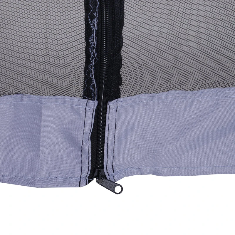 Outsunny Outdoor Sun Shade Gazebo, Canopy Tent with Mesh Screen Walls, Ideal for Garden & Patio, Grey