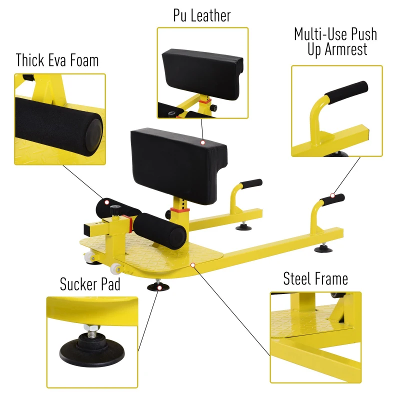 Soozier Multifunctional Squat Machine Deep Sissy Squat for Home Gym Fitness push up