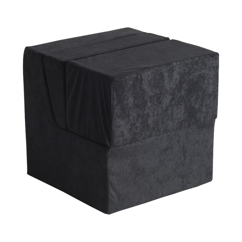 HomCom Fold Down Chair Flip Out Chair - Black