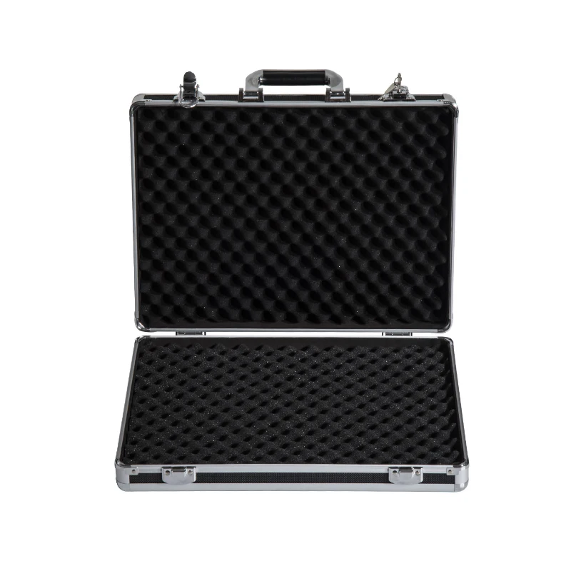 HomCom 18" Lockable Heavy Duty Pistol / Handgun Gun Safety Case - Black
