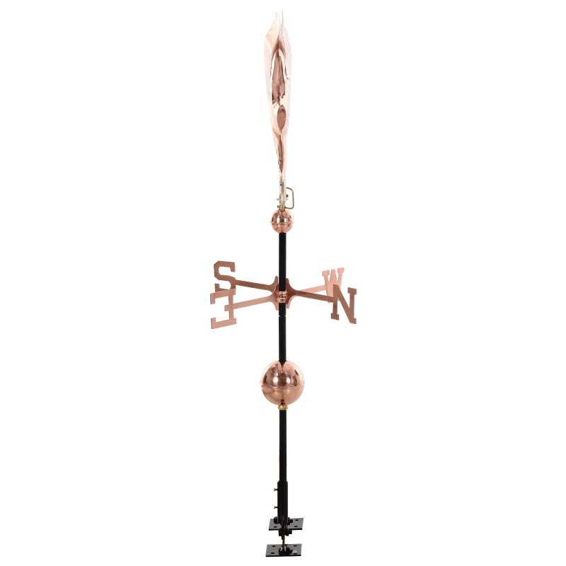 Outsunny Accent Pig Weather Vane - Pure Copper w/ Roof Mount Décor