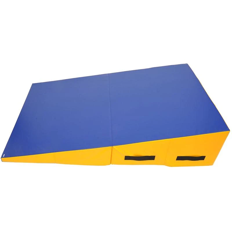 Soozier Childrens Folding Soft Play Gymnastics Incline Cheese Wedge Tumbling Mat