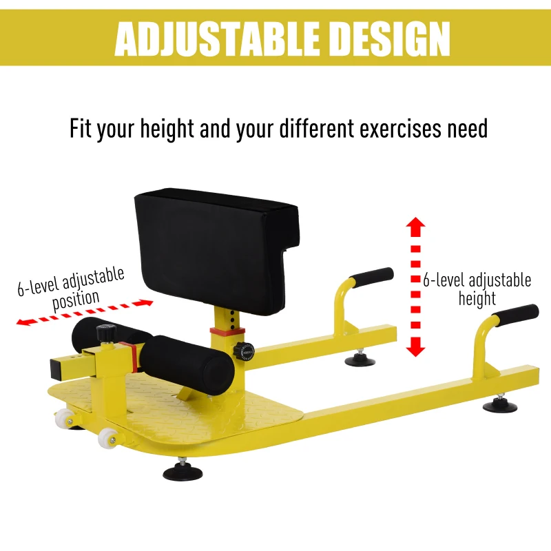 Soozier Multifunctional Squat Machine Deep Sissy Squat for Home Gym Fitness push up