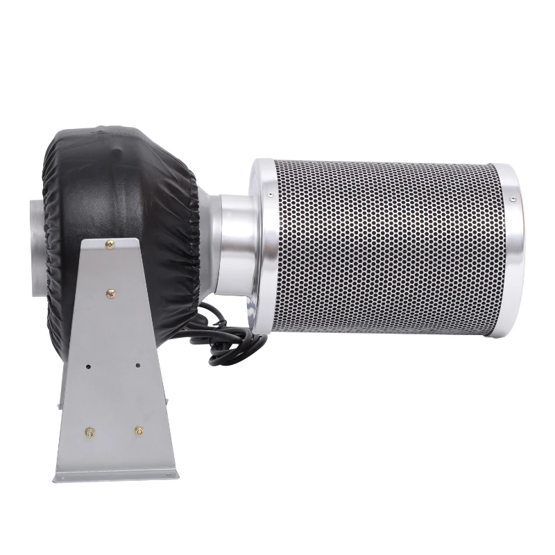 HomCom 4-Inch Carbon Air Filter and Inline Fan Combo Kit