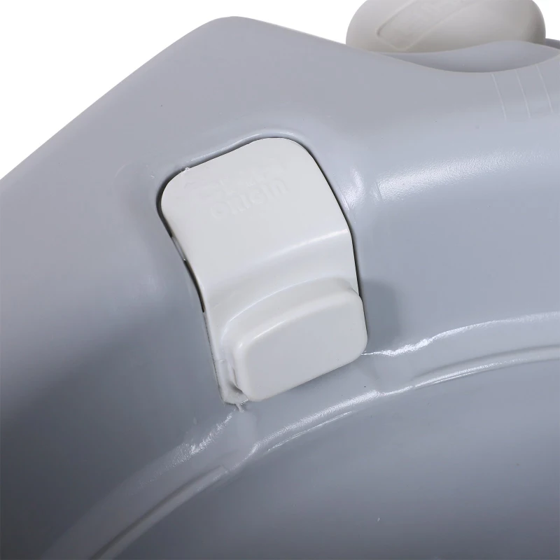 HOMCOM 20L/5.3 Gallon  Plastic Portable Toilet Seat for Camping Hiking Travel Indoor Outdoor