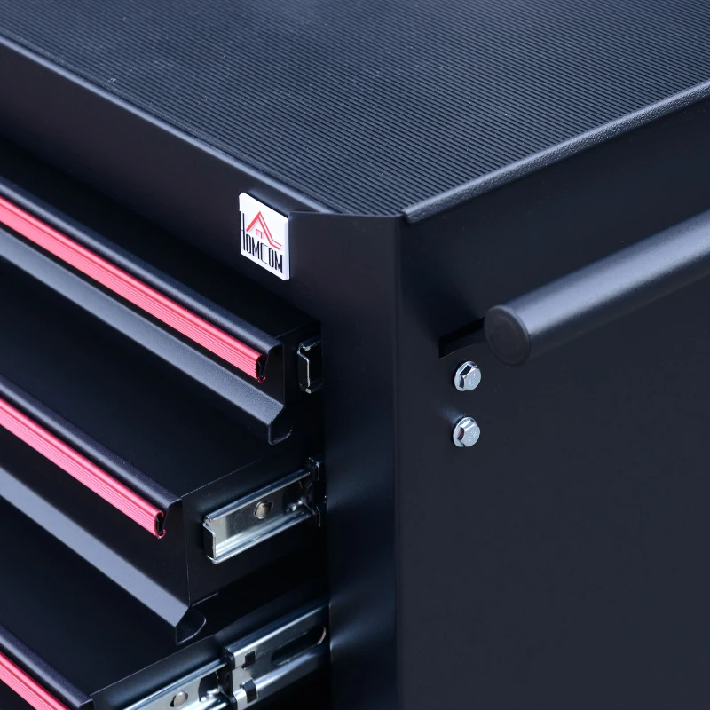 HomCom Rolling Steel 7 Drawer Tool Chest Cart with Handle