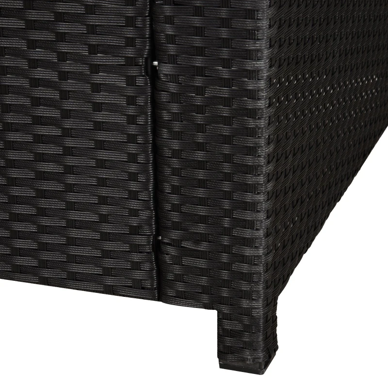 Outsunny Rattan Wicker Sofa Patio Chair w/ Weather-Resistance & Washable Cushion Cover - Pool/Patio/Spa