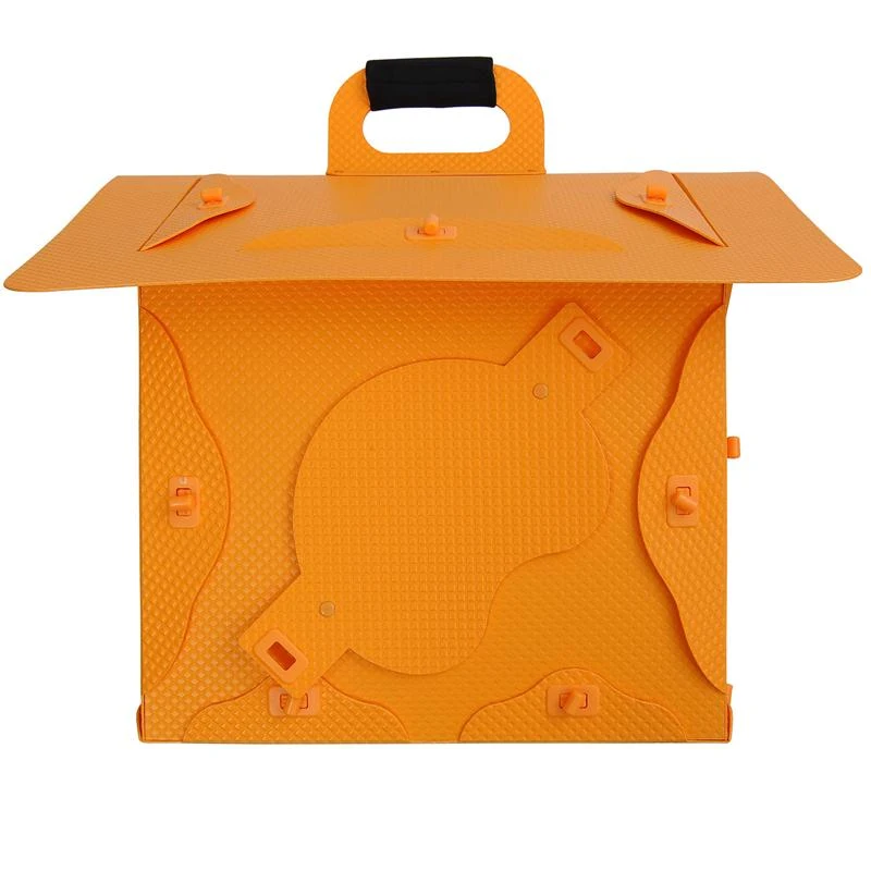 Pawhut Portable Folding Dog House Bed Carrying Travel Dog Kennel - Yellow