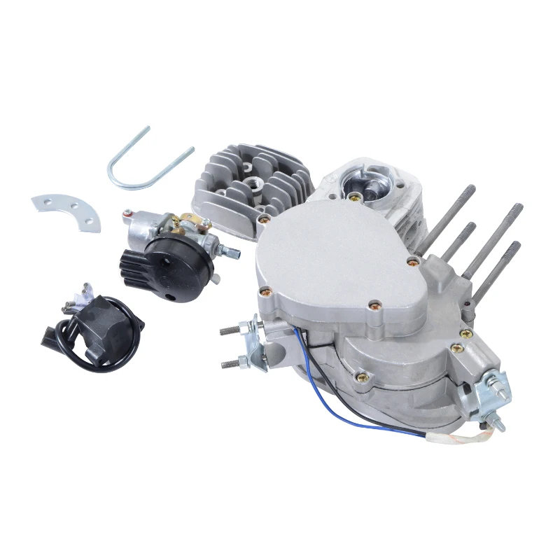 Aosom 60cc 2 Stroke Gas Engine Motor Kit for 26" or 28" Bicycle - Silver