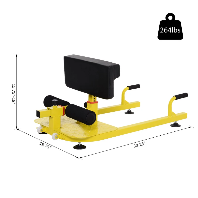 Soozier Multifunctional Squat Machine Deep Sissy Squat for Home Gym Fitness push up