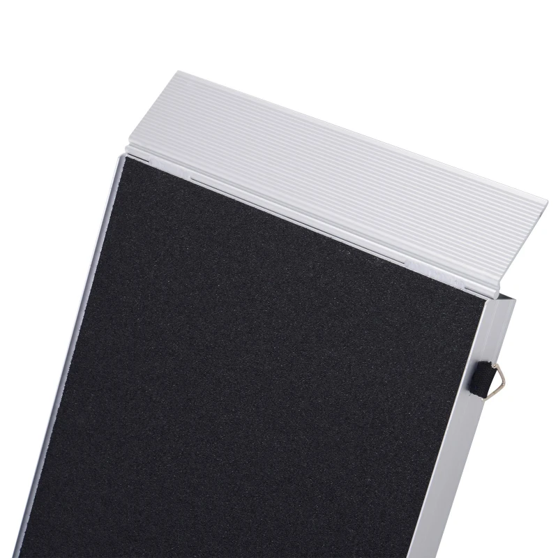 Open Box PawHut 96” Portable Bi-Fold Folding Pet Ramp for Large Dogs Car Truck SUV