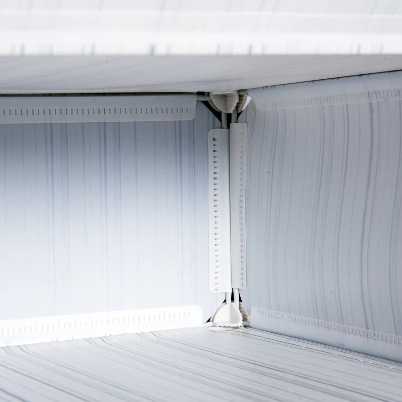 HomCom 5 Drawer Storage Cube Stackable Portable Wardrobe Cabinet with Doors