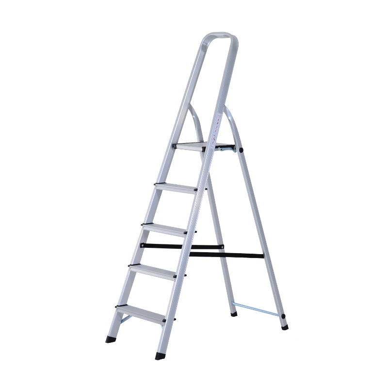 HomCom 5-Step Folding Aluminum Step Stool Ladder