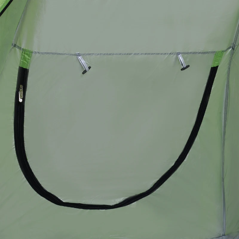 Outsunny Portable Automatic Pop Up Sun Protection Beach Tent Cabana with Door - Green