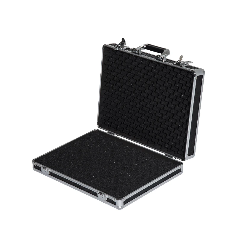 HomCom 18" Lockable Heavy Duty Pistol / Handgun Gun Safety Case - Black