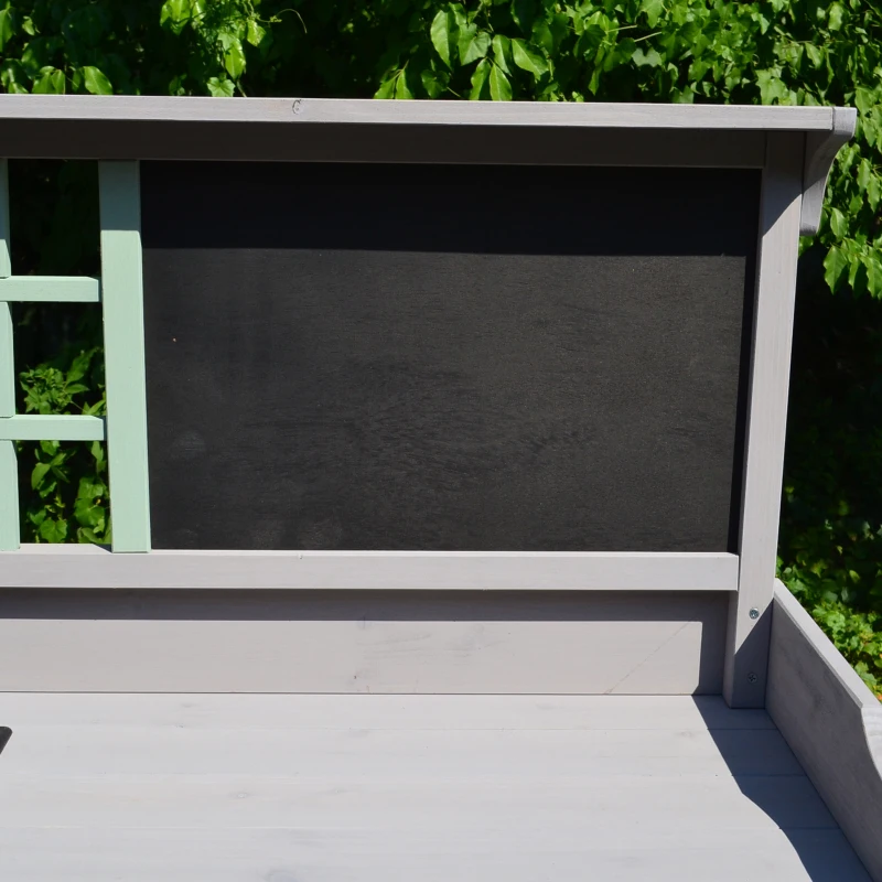 Outsunny Outdoor Rustic Wooden Potting Bench Garden Planting Table with Storage