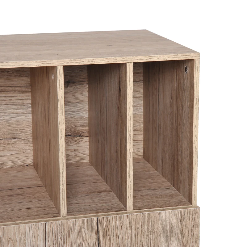 HomCom 47" Contemporary Sideboard Buffet Table Storage Cabinet - Oak
