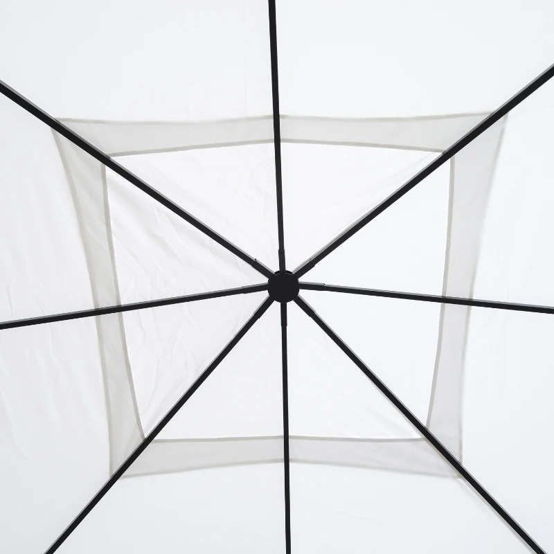 Outsunny 10’ x 10’ Outdoor Portable Dome Canopy Tent Sunshade Cover - White