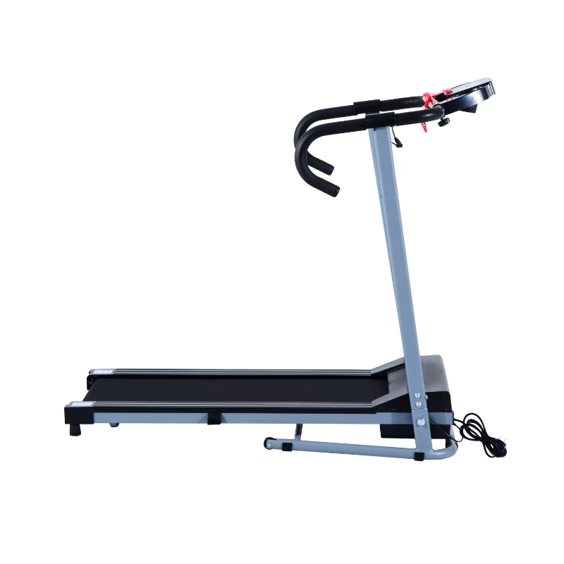 Soozier 500W Portable Electric Folding Treadmill Running Machine with LCD Display - Black