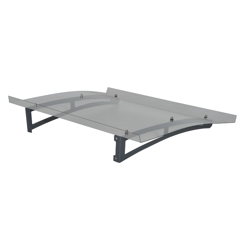 Outsunny 32" x 40" Acrylic Glass Front Door and Window Awning Canopy Kit - Clear