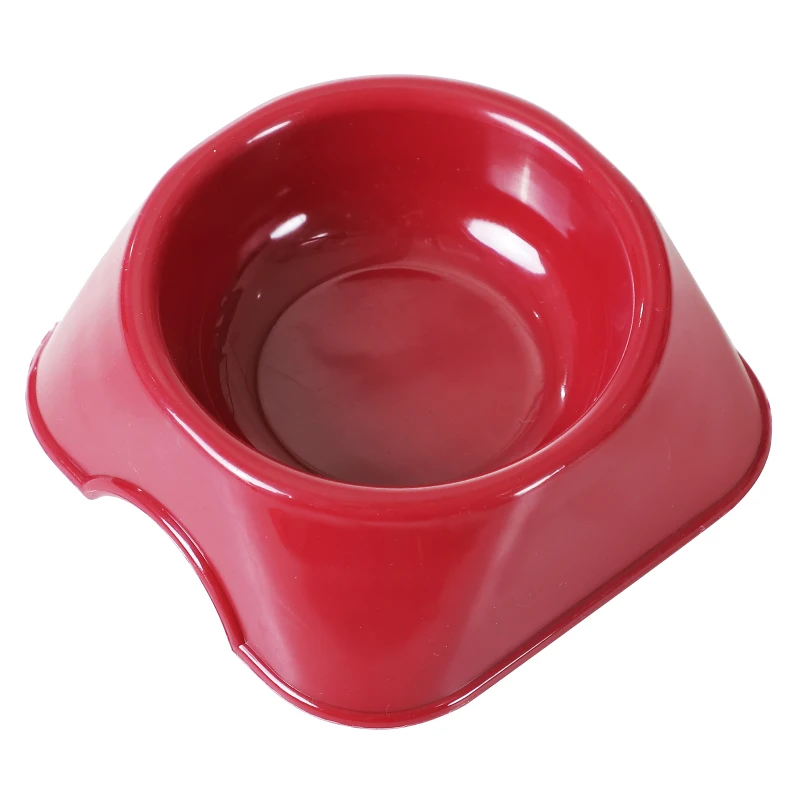 PawHut 42" Metal Wire Small Animal Pet Cage Rabbit Guinea Pig Play House with Wheels and Ramp - Red and Black