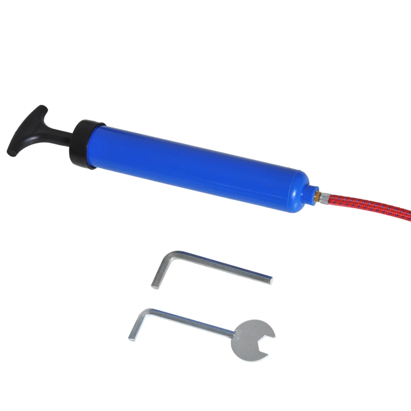 Qaba Balance Scooter for Kids with Soccer Ball Tires - Blue and Black