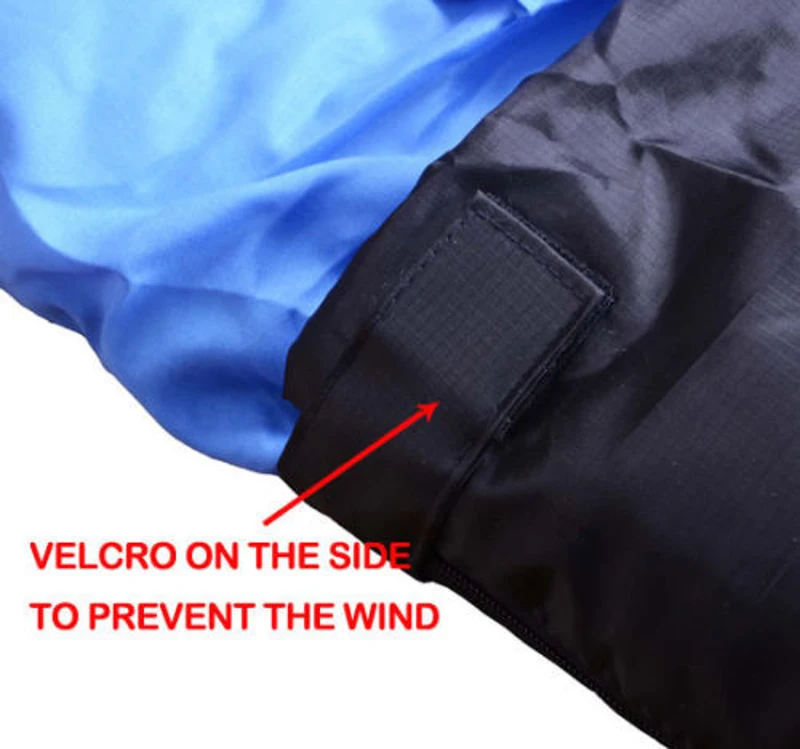 Outsunny Camping Two-Person Double Wide Sleeping Bag With Pillows - Blue / Black