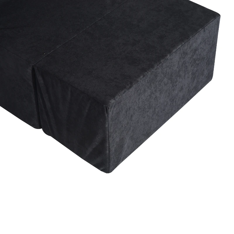 HomCom Fold Down Chair Flip Out Chair - Black