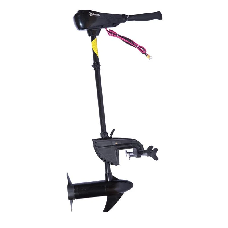 Outsunny 12V Transom Mounted 36lb Thrust Electric Fishing Boat Trolling Motor