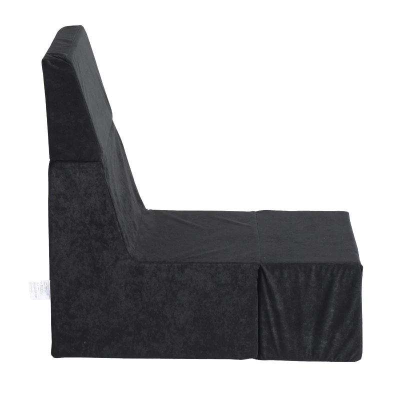 HomCom Fold Down Chair Flip Out Chair - Black