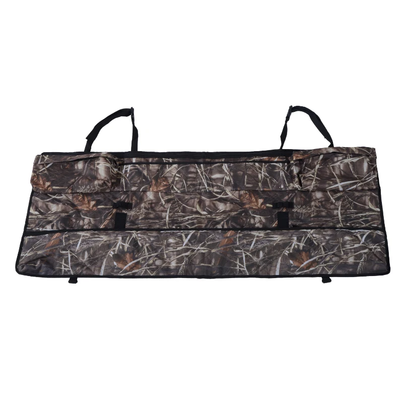 HomCom 50" 3 Rifle Truck Seat Gun Organizer with Pockets - Camouflage