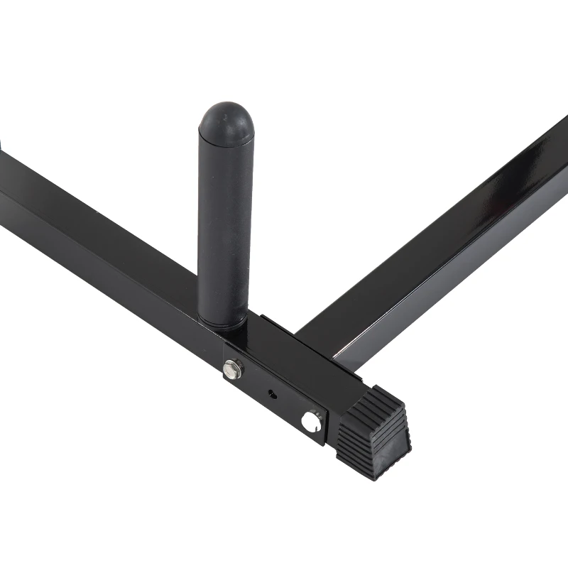 Soozier Adjustable Upper Body Strength Training Power Rack Exercise Stand - Black