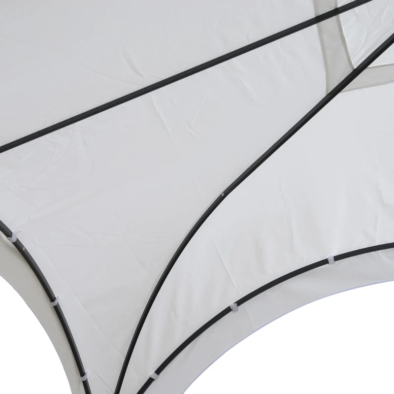 Outsunny 10’ x 10’ Outdoor Portable Dome Canopy Tent Sunshade Cover - White